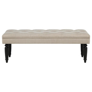 Marsha - 52" Upholstered Entryway Accent Bench - Latte