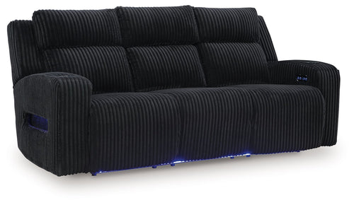 Forest Lake - Power Reclining Sofa With Adj Headrest Black