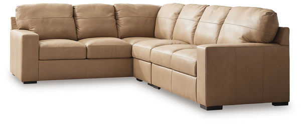 Bandon - Sectional Light Brown 3 Pc. Right Arm Facing Loveseat Sectional
