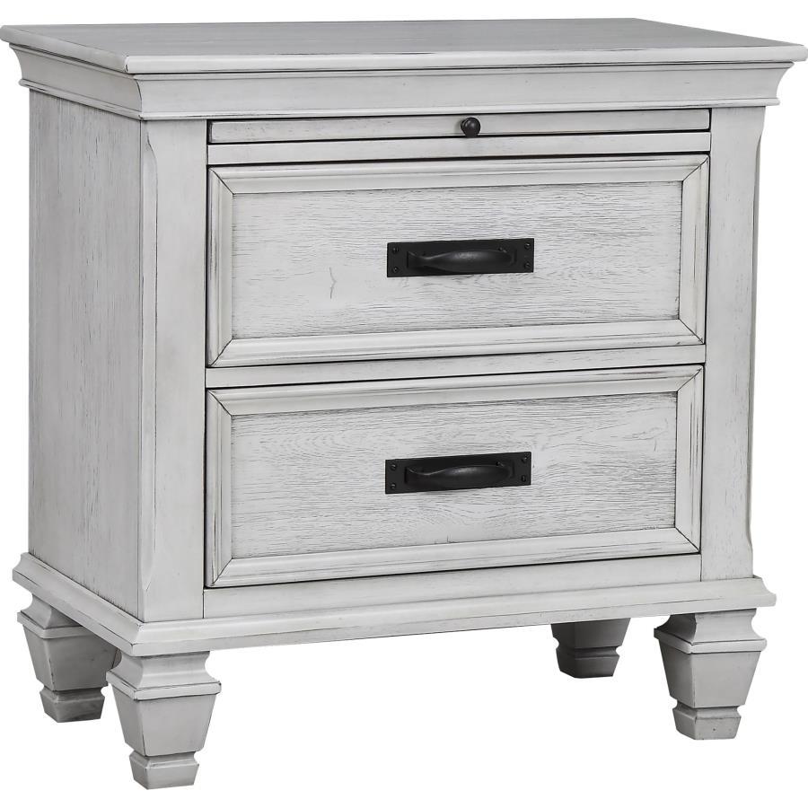 Franco - 2-Drawer Nightstand White