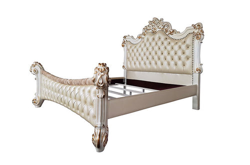 Vendome - Synthetic Upholstered Bed Silver King