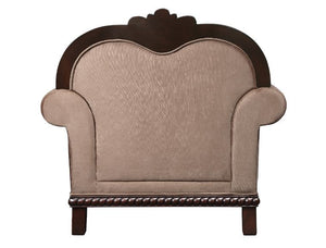 Chateau De Ville - Chair With Pillow (Same Lv01590) - Fabric & Espresso