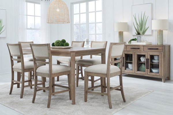 Breckenridge - Dining 72" Counter Height Table - Medium Brown