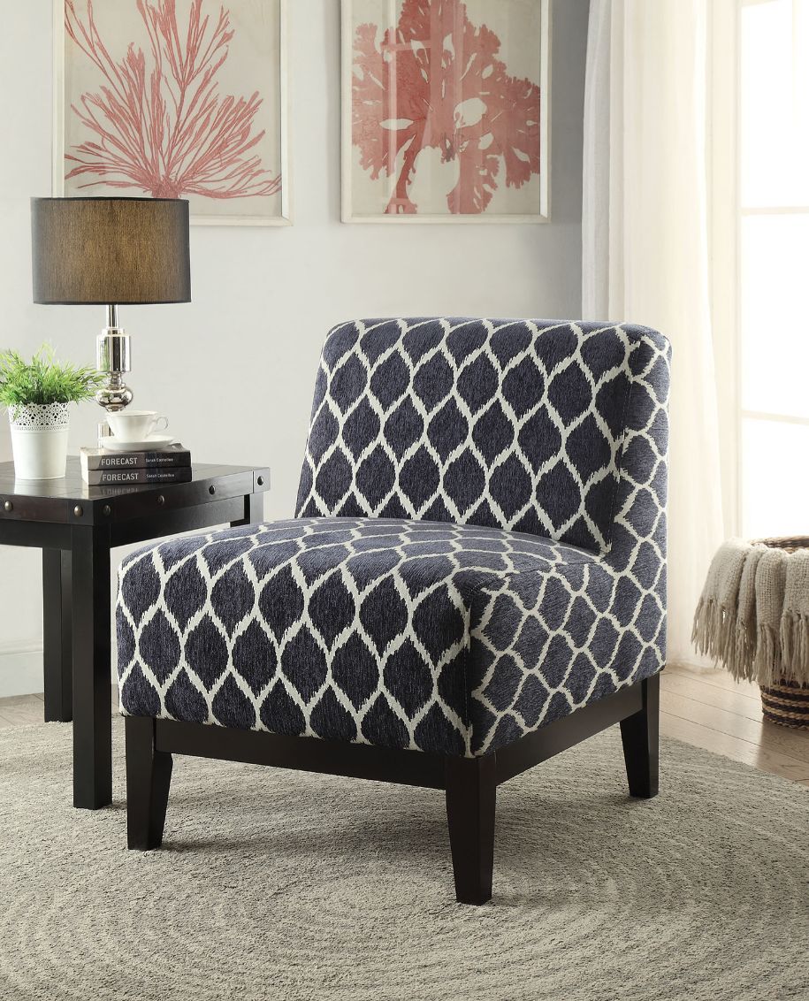 Hinte - Accent Chair Dark Blue