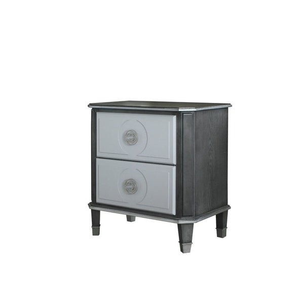 House Beatrice - Nightstand - Charcoal & Light Gray