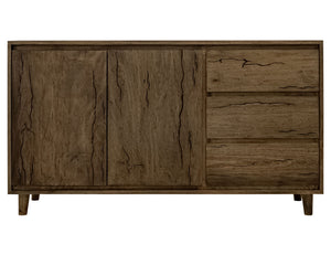 Savia - 3 Drawer & 2 Door Console - Brown