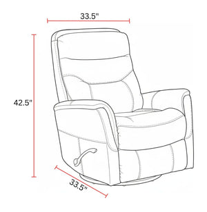 Gemini - Manual Swivel Glider Recliner
