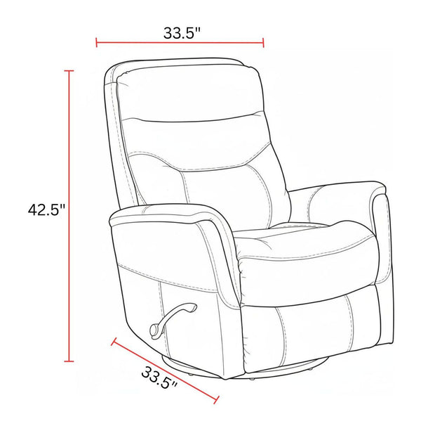 Gemini - 33.5" Swivel Glider Recliner (Set of 2)