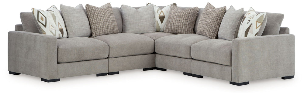 Aslan Court - 5-Piece Sectional - Pebble