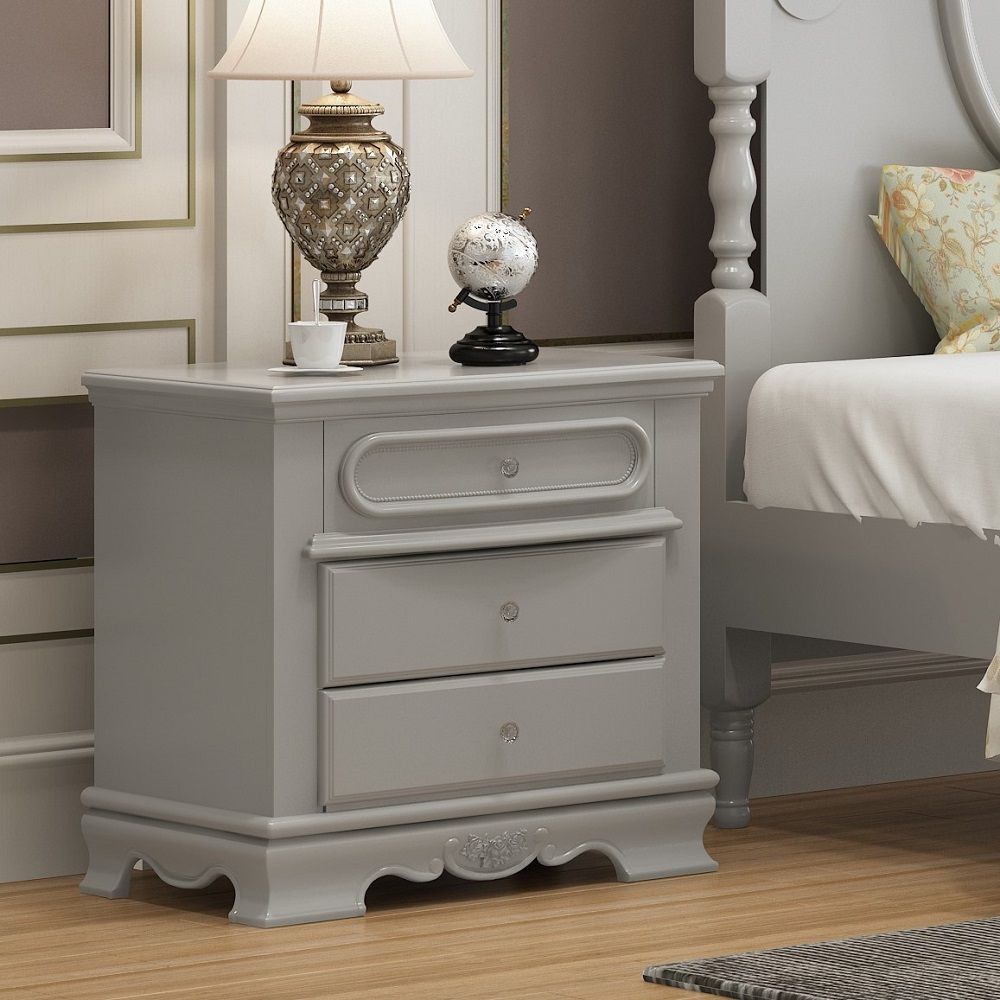 Flora - Nightstand White