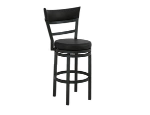 Gray II - Upholstered Barstool Black