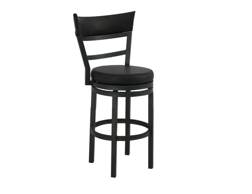 Gray II - Upholstered Barstool Black