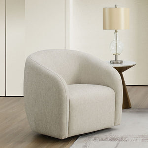Etienne - Chair With Swivel Beige Linen