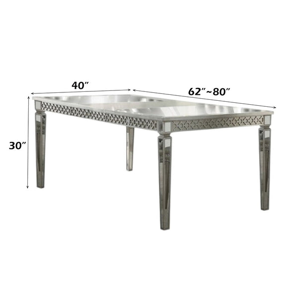 Kacela - Dining Table - Mirrored & Champagne
