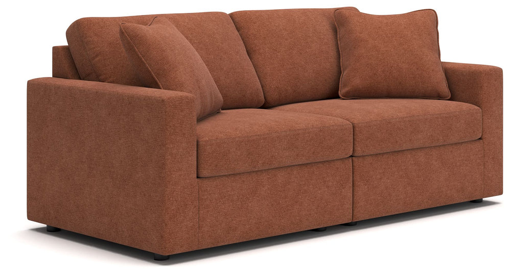 Modmax - Spice - Sectional Light Brown 2 Pc. Sectional Loveseat
