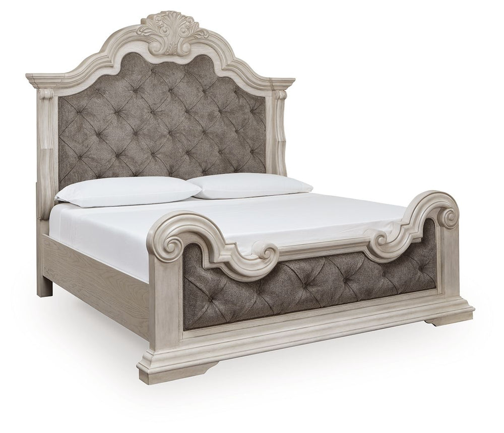 Bruchandi - Upholstered Panel Bed Gray