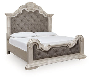 Bruchandi - Upholstered Panel Bed Gray