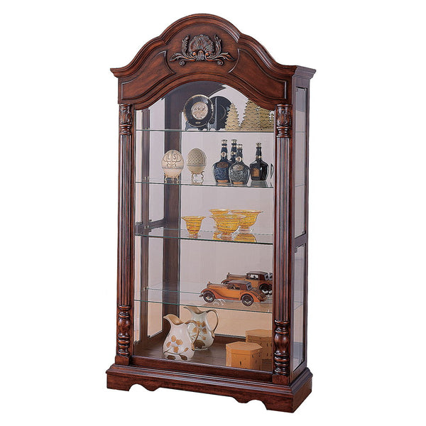 Denton - Curio Cabinet - Cherry