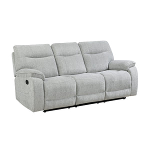 Chablis - Reclining Sofa - Mist Gray
