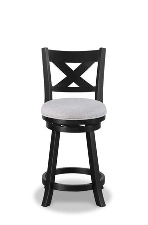 Kipper - Swivel Pub Stool (Set of 2) Gray