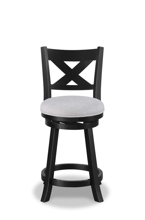 Kipper - Swivel Pub Stool (Set of 2) Gray