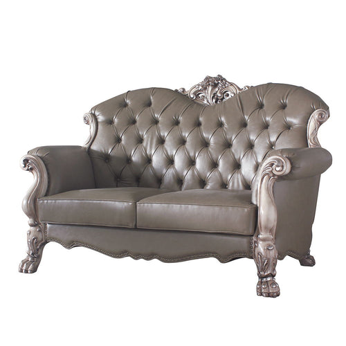 Dresden - Loveseat w/3 Pillows Vintage Bone White
