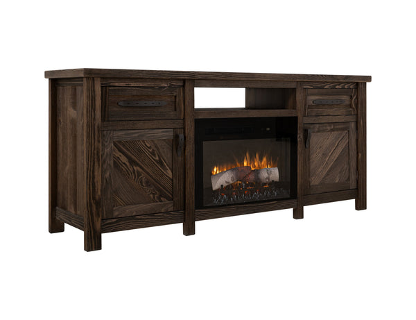 Dutton - Electric Fireplace - Rookwood Brown