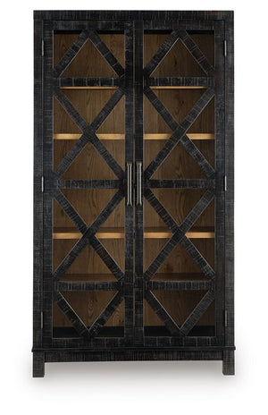 Christop - Accent Cabinet - Black / Brown