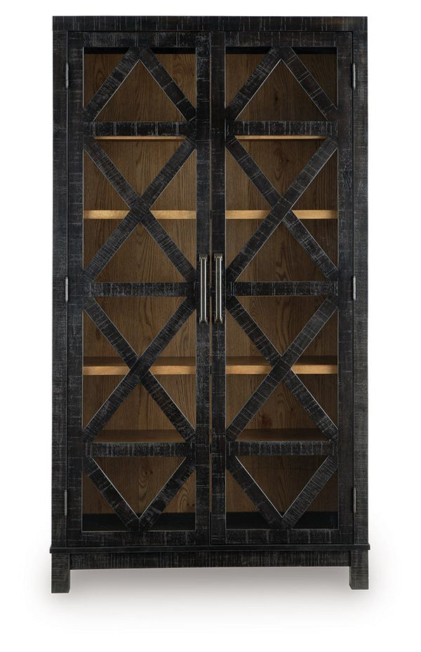 Christop - Accent Cabinet - Black / Brown