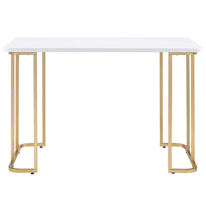 Estie - Writing Desk (Same Ac00902) - White & Gold