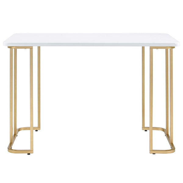 Estie - Writing Desk (Same Ac00902) - White & Gold