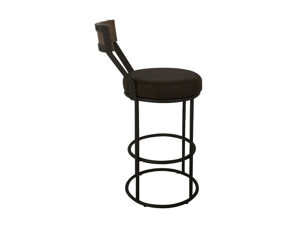 Xel-Ha - Upholstered Barstool - Dark Chocolate