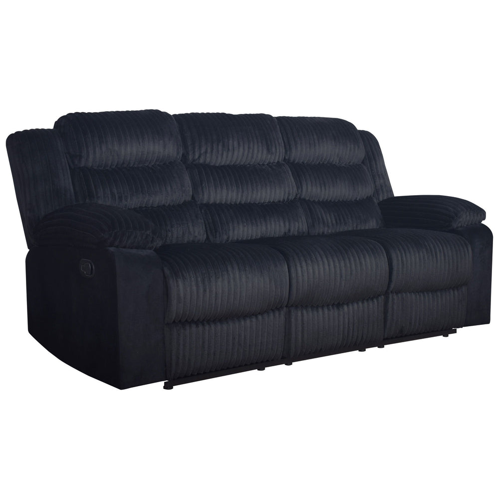 Willow - Sofa With Dual Recliner Black