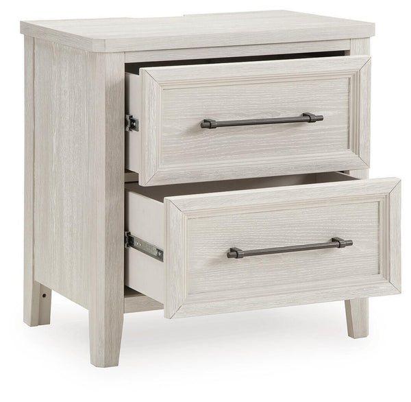 Darbonton - Two Drawer Night Stand - Dove White