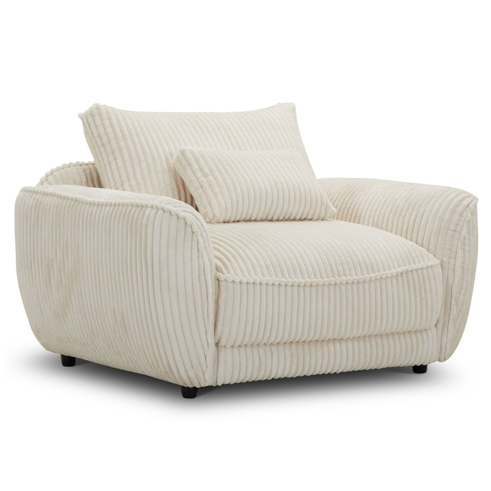 Utopia - Chair and A Half With Lumbar Pillow Beige 2 Pieces