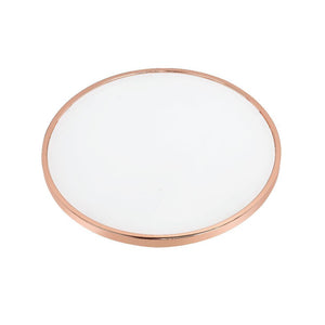 Alivia - Coffee Table - Frosted Glass & Rose Gold
