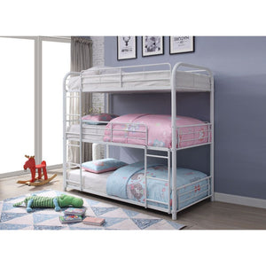 Cairo - Triple Bunk Bed White Full