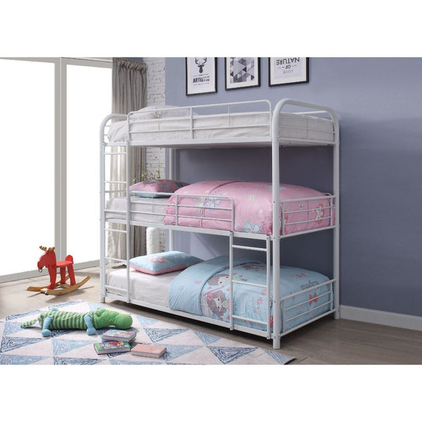Cairo - Triple Bunk Bed White Full