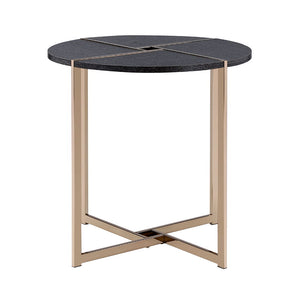 Bromia - End Table - Black & Champagne