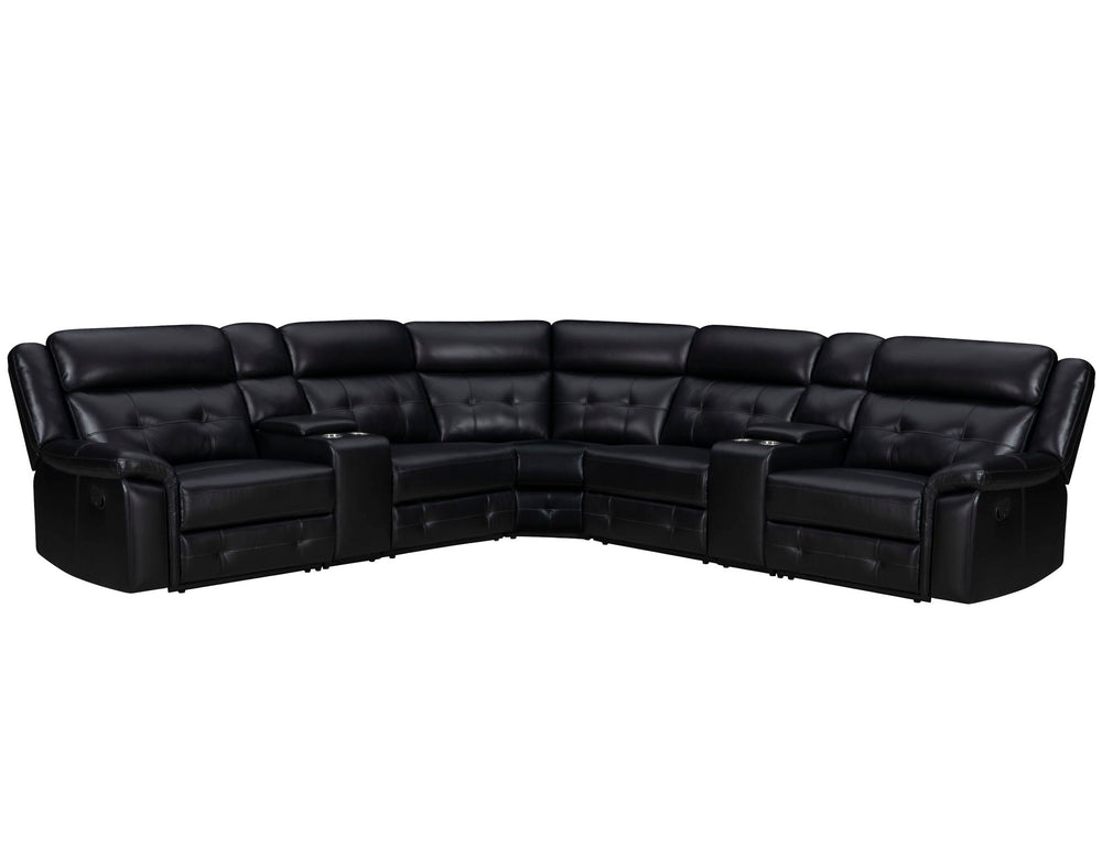 Clayton - Sectional Black 6 Pc. Sectional