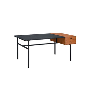 Oaken - Desk - Honey Oak & Black