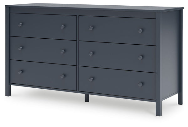 Simmenfort - Navy Blue - Six Drawer Dresser