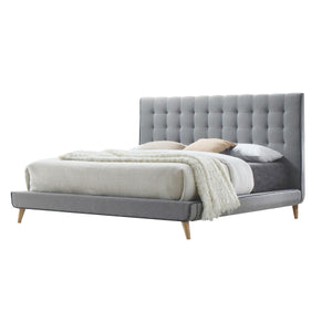 Valda - Bed Light Gray