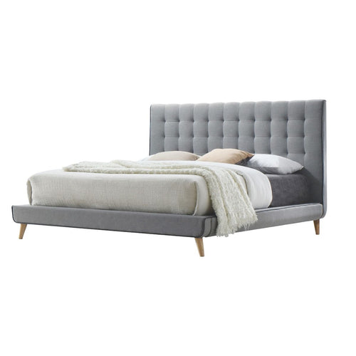 Valda - Bed Light Gray
