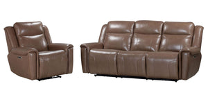 Atlantis - Reclining Sofa Set Dark Brown 2 Pc. Sofa, Recliner