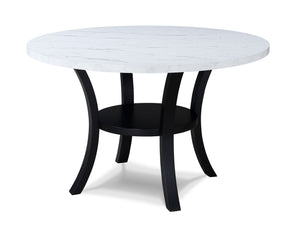 Isla - 5 Piece Dining Room Set - White / Black
