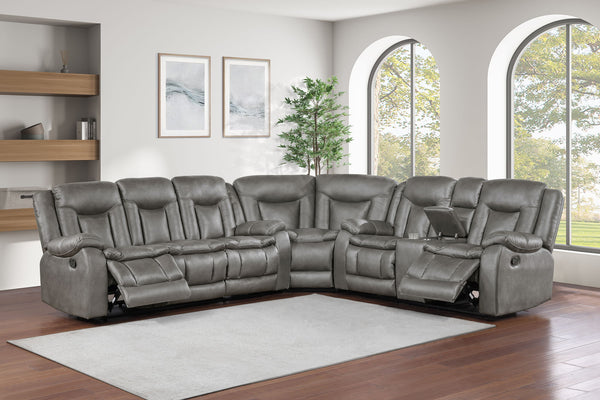 Morello - 3 Piece Manual Sofa/Loveseat/Wedge