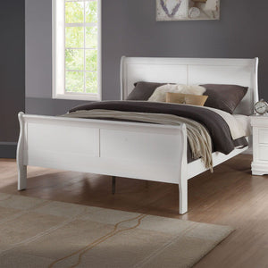 Louis Philippe - Bed White King