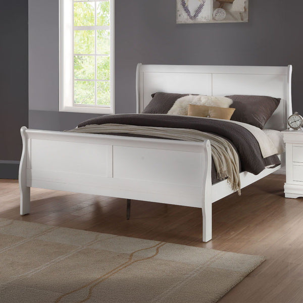 Louis Philippe - Bed White King