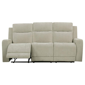 Kennett - Chenille Upholstered Power Reclining Sofa - Ivory